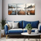 3pcs  Peaceful Lake, A Wooden Bridge Wall Art Set Canvas Framed 40x60cm - High Quality Print 100% Australian Made Wall Canvas Ready to Hang