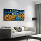 Vibrant Sunflowers Blooming Wall Art Canvas Office Home Room Framed 120x60cm