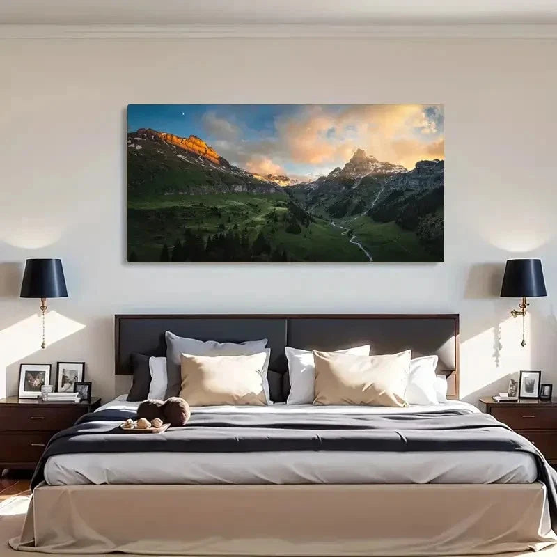 Contemporary Nature Scenery Wall Art Canvas Office Home Room Framed 120x60cm