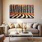 Abstract Birch Tree Modern Wall Art Canvas Office Home Room Framed 120x60cm