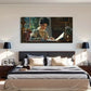 Woman Writing Deco Modern Wall Art Canvas Office Home Room Framed 120x60cm