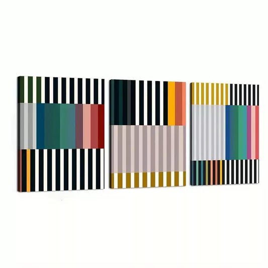 3pcs Modern & Art Deco Style Line Art Canvas Framed 40x60cm - High Quality Print 100% Australian Made Wall Canvas Ready to Hang