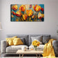 Rich Red Yellow & Orange Color Wall Art Canvas Office Home Room Framed 120x60cm