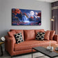Waterfall Valley Landscape Wall Art Canvas Office Home Room Framed 120x60cm