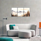3pcs Distant Mountains Trees Clouds Decoration Metal Print Ready to Hang Art