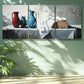 3pcs Pot and kettle Art Painting Metal Print Ready to Hang Art