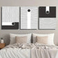 3pcs Modern Black And White Abstract Metal Print Ready to Hang Art