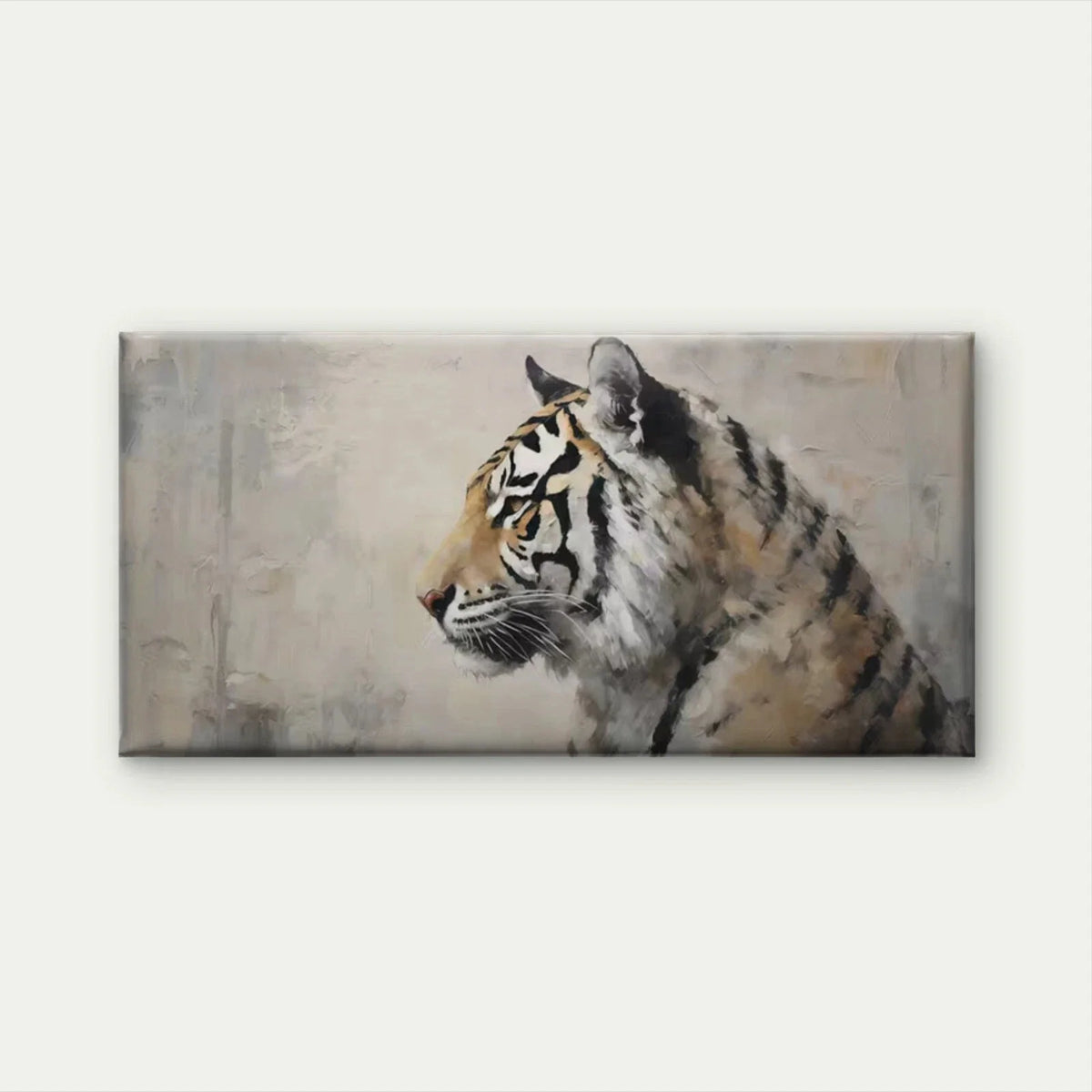Realistic Majestic Tiger Wall Art Canvas Office Home Room Framed 120x60cm