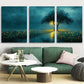 3pcs Moody Rainy Day Art Atmospheric Night Sky Metal Print Ready to Hang Art