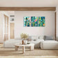 3pcs Tropical Leaf Vibrant Green Foliage Metal Print Ready to Hang Art