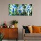 3pcs Building Standing in Open Green Space Metal Print Ready to Hang Art