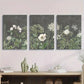 3pcs Vintage Garden Floral Artwork Classic Modern Metal Print Ready to Hang Art