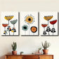 3pcs Vibrant Spring & Summer Blooms Metal Print Ready to Hang Art