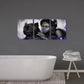3pcs Black Woman with Queen Crown and Panther Metal Print Ready to Hang Art