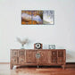 3pcs Golden lines, boats, abstract art Metal Print Ready to Hang Art