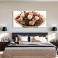 Deco Modern Farmhouse Floral Wall Art Canvas Office Home Room Framed 120x60cm
