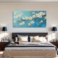 Elegant Plum Blossom White Wall Art Canvas Office Home Room Framed 120x60cm