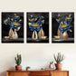 3pcs Modern and fashionable flower potted   Wall Art Set Canvas Framed 40x60cm - High Quality Print 100% Australian Made Wall Canvas Ready to Hang