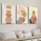 3pcs Modern Bohemian Geometric Floral Wall Art Set Canvas Framed 40x60cm - High Quality Print 100% Australian Made Wall Canvas Ready to Hang