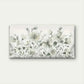 Elegant Flower Floral White Wall Art Canvas Office Home Room Framed 80x45cm