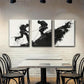 3pcs Adventure Climbing White Abstract Perfect Wall Art Set Canvas Framed 40x60cm - High Quality Print 100% Australian Made Wall Canvas Ready to Hang