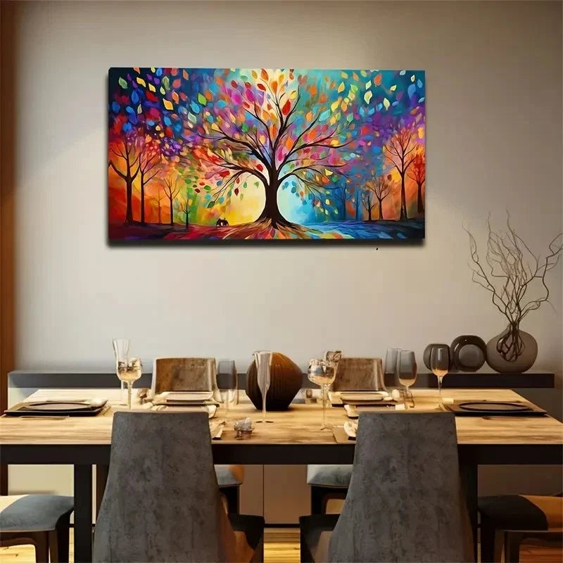 Modern Abstract Watercolor Wall Art Canvas Office Home Room Framed 80x45cm