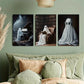 3pcs Ghost in the Library Metal Print Ready to Hang Art