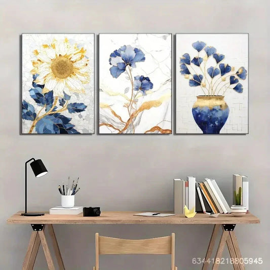 3pcs Decor Style Mosaic Art Metal Print Ready to Hang Art