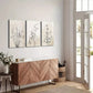 3pcs Floral & Ink Plant Canvas Framed 40x60cm - High Quality Print 100% Australian Made Wall Canvas Ready to Hang