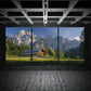 3pcs Rustic Mountain Cabin Scenery Metal Print Ready to Hang Art