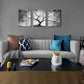 3pcs   Modern Black and White Pictures Metal Print Ready to Hang Art