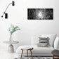 3pcs Black And White Full Moon Over a Forest Metal Print Ready to Hang Art