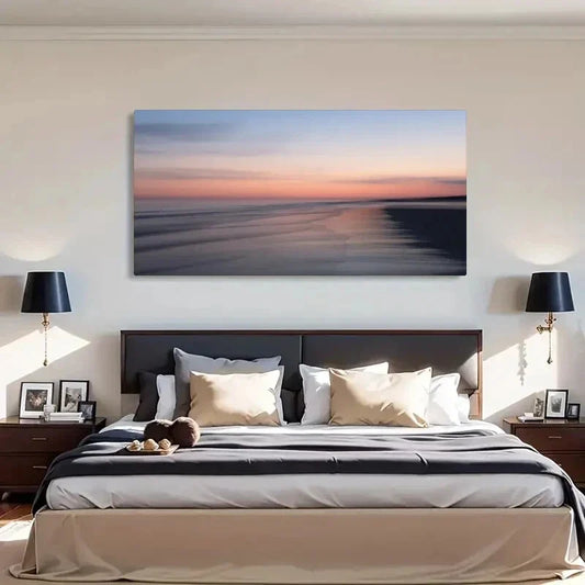 Featuring Natural Scenery Beach Wall Art Canvas Office Home Room Framed 80x45cm