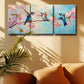 3pcs Featuring Vibrant Hummingbirds Design Metal Print Ready to Hang Art