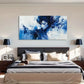 Aesthetic Spring Blue Urban Wall Art Canvas Office Home Room Framed 120x60cm