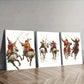 3pcs The man on the horse, Wall Art Set Canvas Framed 40x60cm - High Quality Print 100% Australian Made Wall Canvas Ready to Hang