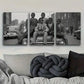 3pcs  Vintage Car & Teens Scene Metal Print Ready to Hang Art