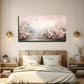 Abstract Pink Flowers wall canvas office home room framed 120x60cm