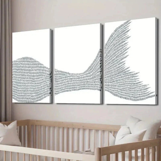 3pcs Mermaid Tail Sea Creature Illustration Wall Art Set Canvas Framed 40x60cm - High Quality Print 100% Australian Made Wall Canvas Ready to Hang