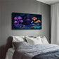 Mysterious Luminous Mushroom Wall Art Canvas Office Home Room Framed 120x60cm