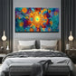Vibrant Sunflower Design Décor Wall Art Canvas Office Home Room Framed 120x60cm