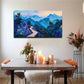 Abstract Mountains Impressive Wall Art Canvas Office Home Room Framed 120x60cm