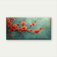 Branches Red Flowers Wall Art Canvas Office Home Room Framed 80x45cm
