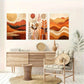 3pcs Tropical Jungle Botanical Abstract Metal Print Ready to Hang Art