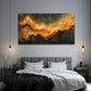 Golden Abstract Suitable Wall Art Canvas Office Home Room Framed 120x60cm
