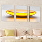 3pcs Abstract Geometric Stunning Yellow Boul Wall Art Set Canvas Framed 40x60cm - High Quality Print 100% Australian Made Wall Canvas Ready to Hang