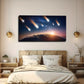 Meteor Showers Earth Wall Art Canvas Office Home Room Framed 80x45cm