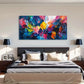 Vibrant Abstract Expressionism Wall Art Canvas Office Home Room Framed 120x60cm