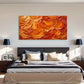 Warm Tones Expression Abstract Wall Art Canvas Office Home Room Framed 120x60cm