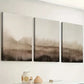 3pcs Retro Style Abstract Geometric Brownish  Wall Art Set Canvas Framed 40x60cm - High Quality Print 100% Australian Made Wall Canvas Ready to Hang